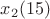 $x_2(15)$