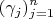 $$(\gamma_j)\limits_{j=1}^n$$