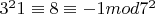 $3^21\equiv\48\equiv- 1 mod 7^2$