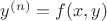 $y^{(n)}= f(x,y)$