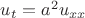 $u_t=a^2u_{xx}$