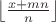 $ \left \lfloor \frac{x+mn}{n} \right \rfloor $