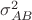 $\sigma^2_{AB}$