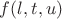 $f(l, t, u)$ $f(l, t, u)$