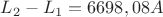 $L_2-L_1=6698,08A$