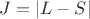 $J=|L-S|$