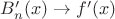 $B'_n(x) \to f'(x)$