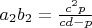 $a_2b_2=\frac{c^2p}{cd-p}$
