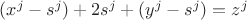 $(x^j-s^j)+2s^j+(y^j-s^j)=z^j$