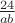 $\frac {24} {ab}$