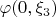 $\varphi(0,\xi_3)$