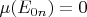 \mu(E_{0n}) = 0