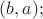 $(b, a);$