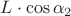 $L\cdot \cos \alpha_2$