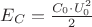 $E_C=\frac{C_0\cdot U_0^2}{2}$