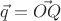 $\vec q=\vec{OQ}$