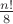 $\frac{n!}{8}$