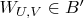 $W_{U,V}\in\matcal B'$
