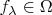 $f_\lambda\in\Omega$