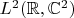 $L^2(\mathbb{R},\mathbb{C}^2)$