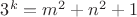 $3^k=m^2+n^2+1$