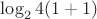 $\log_24(1+1)$