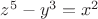 $z^5-y^3=x^2$