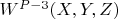 $W^{P-3}(X,Y,Z)$