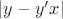 $|y - y'x|$
