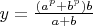 $y=\frac{(a^p+b^p)b}{a+b}$