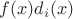 $f(x)d_i(x)$