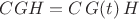 $CGH=C\,G(t)\,H$