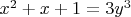 $x^2+x+1=3y^3$