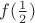 $f(\frac12)$