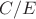 $C/E$