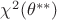 $\chi^2(\theta^{**})$