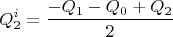 $$Q_2^i=\frac{-Q_1-Q_0+Q_2}{2}$$