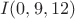 \[I(0,9,12)\]