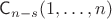 $\mathsf C_{n-s}(1, \ldots, n)$