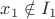 $x_1\notin I_1$