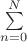 $\sum\limits_{n=0}^{N}$