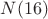 $N(16)$