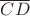 $\overline {CD}$