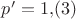 $p'=1{,}(3)$