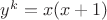 $y^k=x(x+1)$