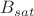 $B_{sat}$