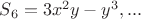 $
S_6  = 3x^2y - y^3, 
...
$
