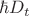 $\hbar D_t$ $\hbar D_t$
