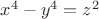 $ x^4-y^4=z^2 $