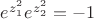 $e^{z_1^2}e^{z_2^2}=-1$